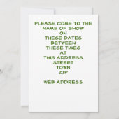 Show voor de landbouw Uitnodigingen 4 koeien (Achterkant)