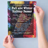 Show voor kerstfeestdagen Bazaar Flyer (Hand)