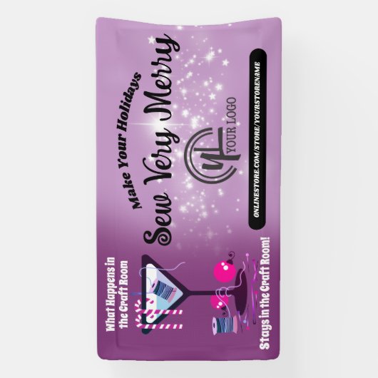 Show voor kerstmartinineslagvaartuigen spandoek (Verticaal)