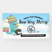 Show voor kerstnaaimachines voor het kantelen spandoek (Horizontaal)