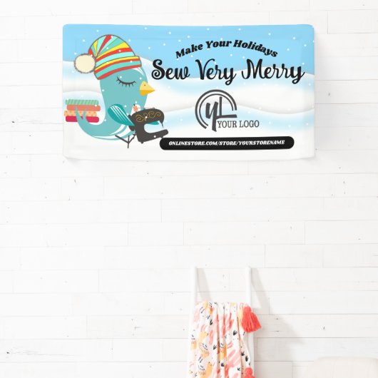 Show voor kerstnaaimachines voor het kantelen spandoek (Insitu)