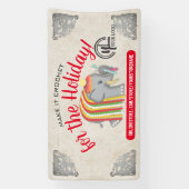 Show voor kerstvaartuigen met haakhaak met ganzeno spandoek (Verticaal)