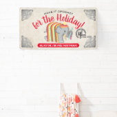 Show voor kerstvaartuigen met haakhaak met ganzeno spandoek (Insitu)