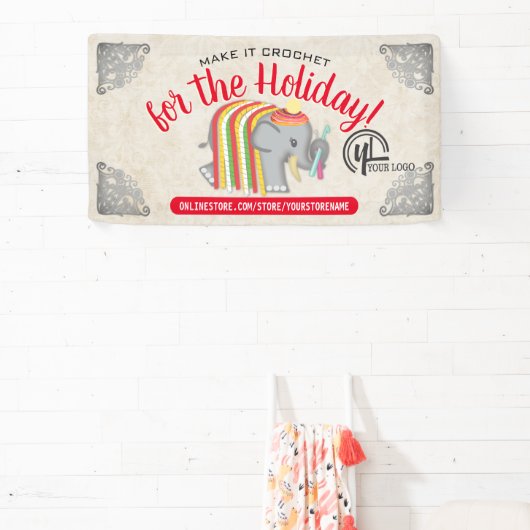 Show voor kerstvaartuigen met haakhaak met ganzeno spandoek (Insitu)