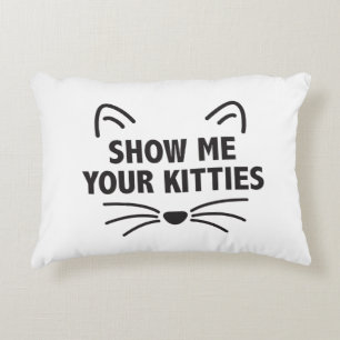 Show voor mij Uw Katten - Accent Pillow 16 x 12 in Kussen