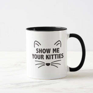 Show voor mij Uw Katten - Zwarte 11 oz Combo Mok