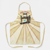 show voor  naaimachines voor kerstvaartuigen schort (Voorkant)