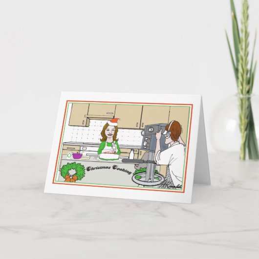 Show voor vakantiekoking feestdagen kaart (Voorkant)