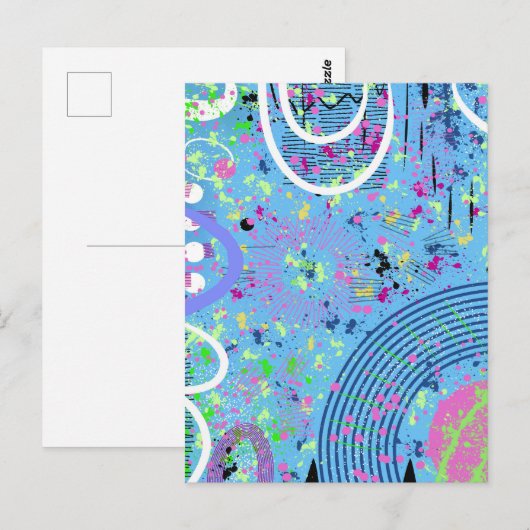 Show voor vuurwerk briefkaart (Voorkant / Achterkant)