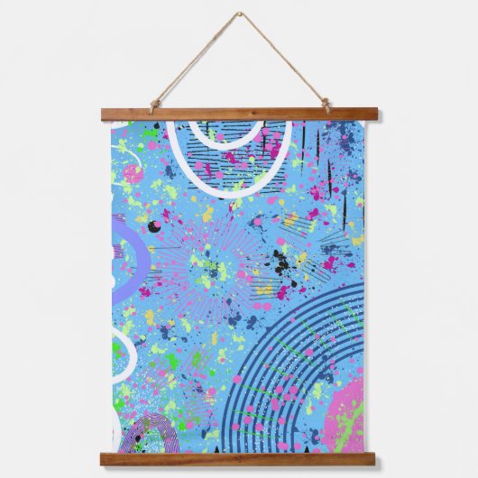 Show voor vuurwerk hangend wandkleed (Voorkant)