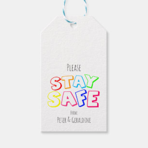Show waar je om geeft, regenboogkleurig, veilig cadeaulabel