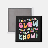 Show Wat je weet Test Testing Day Teacher Student Magneet (Voorkant / Achterkant)