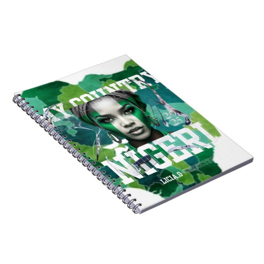 Show your Naija pride in style! with lycia oe Notitieboek (Rechterzijde)
