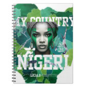 Show your Naija pride in style! with lycia oe Notitieboek (Voorkant)