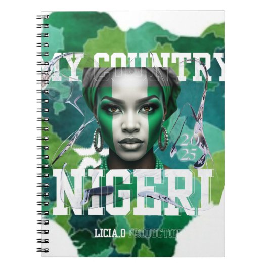 Show your Naija pride in style! with lycia oe Notitieboek (Voorkant)