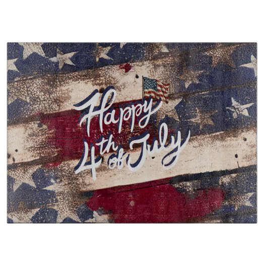 Show Your Stars & Stripes Stijl 4 juli Snijplank (Voorkant)