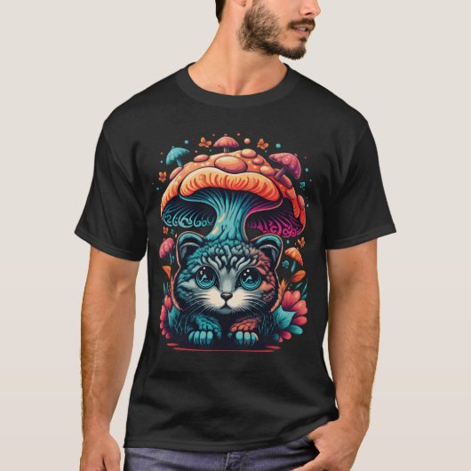 Show Your Style with Cats and Mushrooms boy T-shirt (Voorkant)