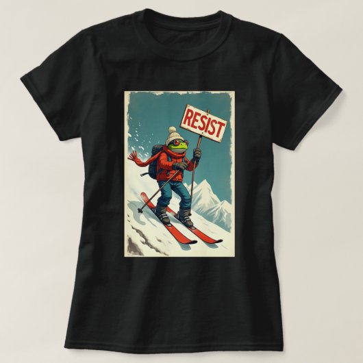 Show your unique style with this fun and bold frog t-shirt (Design voorkant)