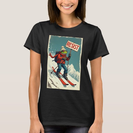 Show your unique style with this fun and bold frog t-shirt (Voorkant)