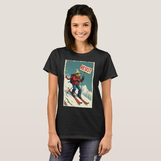 Show your unique style with this fun and bold frog t-shirt (Voorkant volledig)