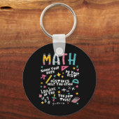 Show Your Work Funny Math Teacher First Day Byck T Sleutelhanger (Voorkant)