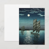 Showa Era, Boat van Tsuchiya Koitsu Bedankkaart (Voorkant / Achterkant)