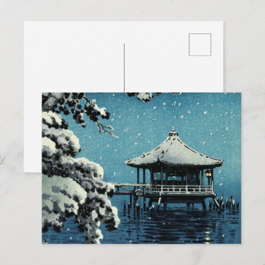 Showa Era, Winter by Tsuchiya Koitsu Briefkaart (Voorkant / Achterkant)