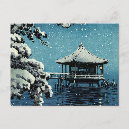 Showa Era, Winter by Tsuchiya Koitsu Briefkaart (Voorkant)