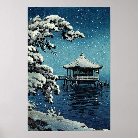 Showa Era, winter door Tsuchiya Koitsu Poster (Voorkant)