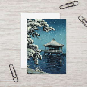 Showa Era, winter door Tsuchiya Koitsu Visitekaartje