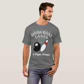 Showboat Lanes - Las Vegas, NV - Bowling A T-shirt (Voorkant volledig)