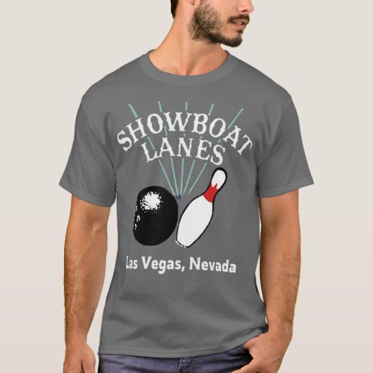 Showboat Lanes - Las Vegas, NV - Bowling A T-shirt (Voorkant)