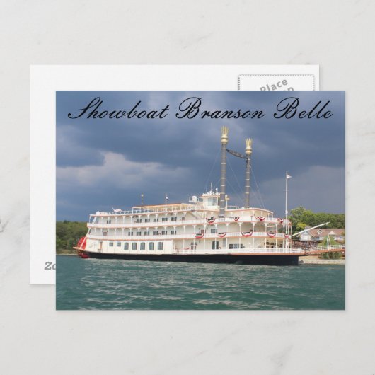 Showboot Briefkaart (Voorkant / Achterkant)