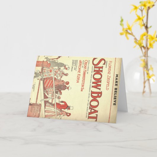 showboot gelooft kaart (Gele Bloem)