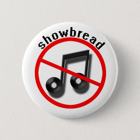 showbrood ( band ) ronde button 5,7 cm (Voorkant)
