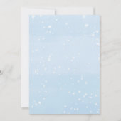 Showby Mail blue boy winter baby shower Kaart (Achterkant)