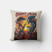 Showdown bij Sundown - Cowboy vs. Alien Kussen (Voorkant)