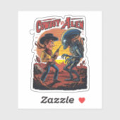 Showdown bij Sundown - Cowboy vs. Alien Sticker (Vel)