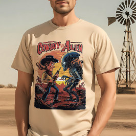 Showdown bij Sundown - Cowboy vs. Alien T-shirt