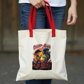 Showdown bij Sundown - Cowboy vs. Alien Tote Bag