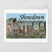 Showdown, Montana Briefkaart (Voorkant)