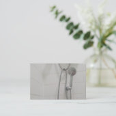Shower bath bathroom business card visitekaartje (Staand voorkant)