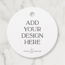 Shower Bedankkaartjes | Gedrukte Cirkelkaartjes Bedankjes Labels