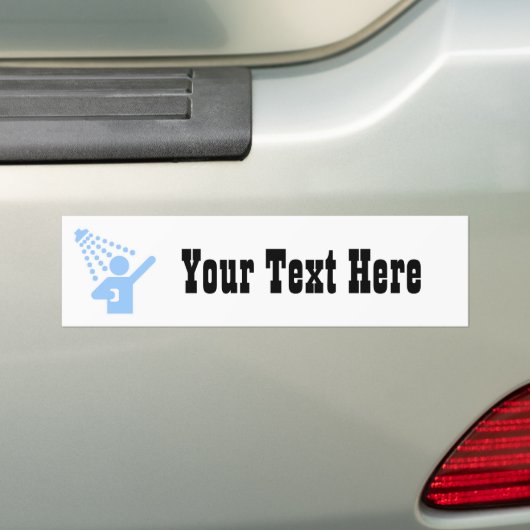 Shower Bumpersticker (Op auto)