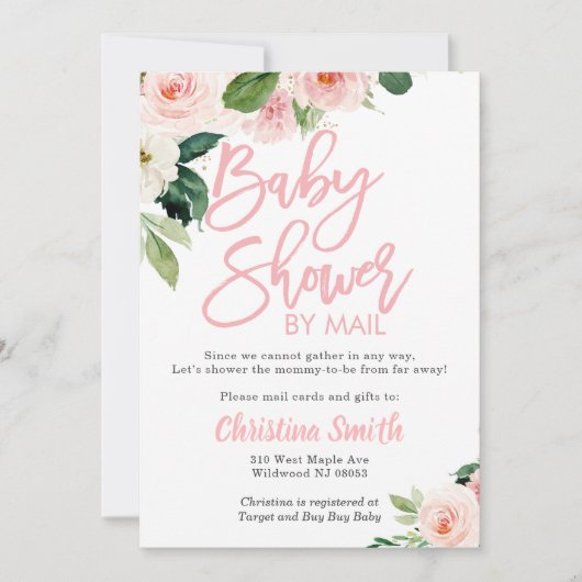 Shower by Mail Baby Shower-uitnodigingen Kaart (Voorkant)