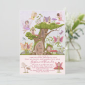 Shower by Mail Fairy Waterverf Illustrations Kaart (Staand voorkant)