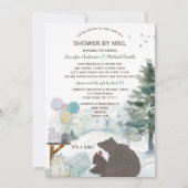 Shower by Mail Forest Woodland Beer Girl Baby Kaart (Voorkant)