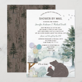 Shower by Mail Forest Woodland Beer Girl Baby Kaart