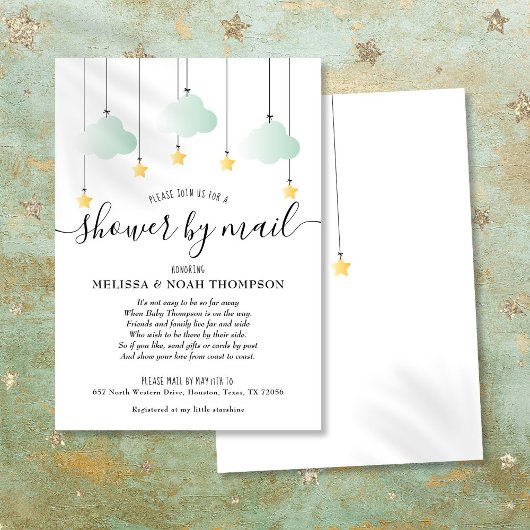 Shower by Mail Long Distance Neutral Green Baby Kaart