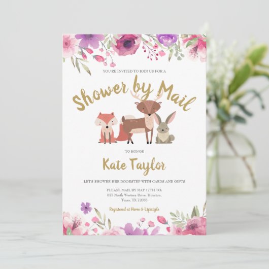 Shower by Mail Long Distance Sprinkle Kaart (Staand voorkant)